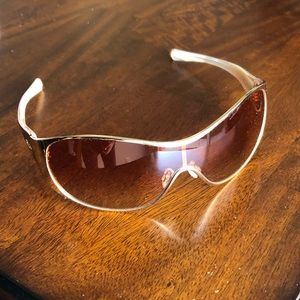 Oakley Women’s gold shield sunglasses